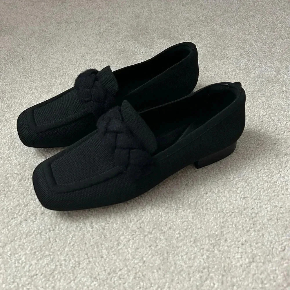 Vivaia Square-Toe Knot  Loafers (Caitlin2.0)